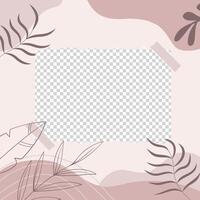 photo frame template for posts vector