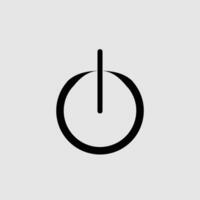 On off button icon vector