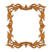 luxury gold ornamental classic engraved frame vector