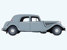 An old-fashioned, classic automobile illustration vector