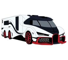High-resolution image of a truck in luxury style vector
