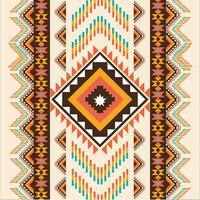 Ethnic boho seamless pattern. Tribal ornament. Aztec style, colorful fabric. vector