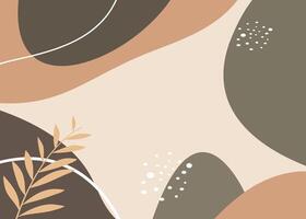 Botanical abstract and minimalist background vector
