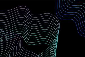 Line art abstract fluidity background design vector
