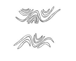 Fluid shapes and dynamic curves in vibrant colors. Colorful abstract pattern. Seamless ornate. Watercolor illustration isolated on white. Contemporary designs. For backgrounds, textiles, package vector