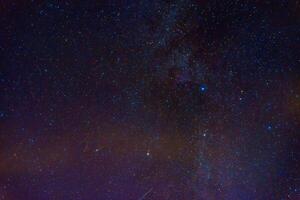 Milky Way in starry sky with nebulae and galaxies. Background with stars and space photo