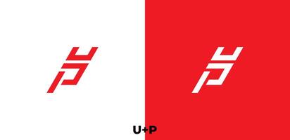 Letter UP logo template design vector