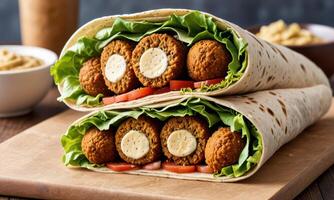 Delicious Falafel Wrap Feast photo