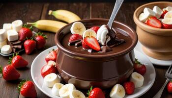 Decadent Chocolate Fondue Feast photo