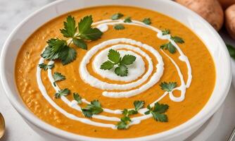 Creamy Autumn Pumpkin Soup photo
