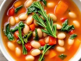Hearty White Bean and Vegetable Soup photo