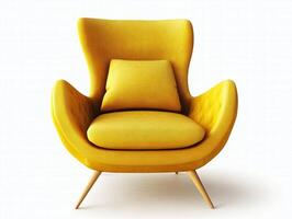 Elegant Yellow Armchair photo