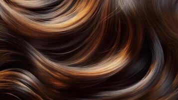 Luxurious Layers. Glossy, Flowing Hair Texture photo