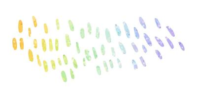 Dots with multi colored glitter. Rainbow gradient paint stroke. Colorful rainbow background vector