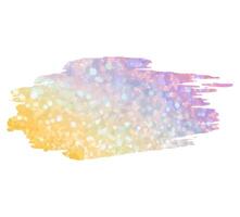 Rainbow gradient paint stroke. Brush stroke with multi colored glitter. Colorful rainbow background vector