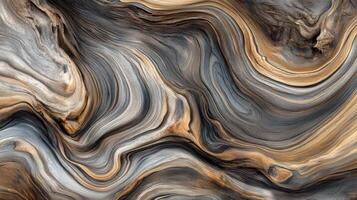 Seamless Driftwood Texture Showcasing Nature's Artistry in Swirling Lines and Rich Colors photo