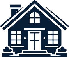 Design of a Two Story House vector