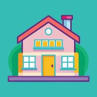 House Icons with Simple, Functional Design vector