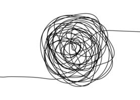 Hand-drawn chaotic lines for modern abstract visuals vector