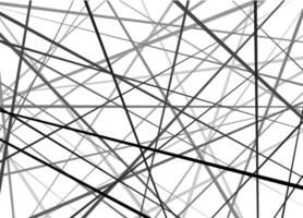 Random chaotic lines of modern design. Abstract direct black pattern. vector