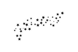 Fireworks starburst effect with falling stars on white background vector