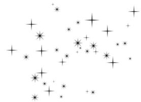 Star explosion with random stream of falling stars vector