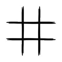 Tic Tac Toe variations table. Mini game. vector