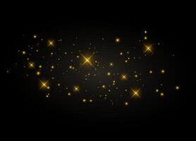 Festive glow with shimmering star particles vector