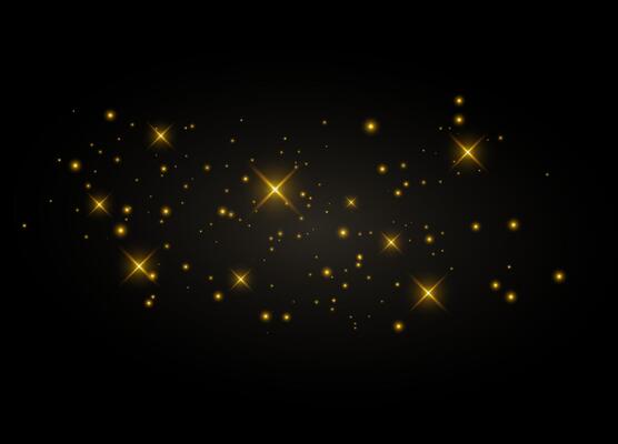 Festive glow with shimmering star particles