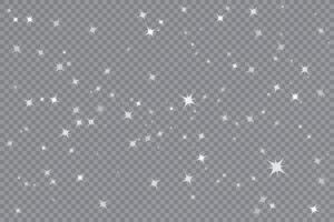 Shining white light with magical particle dust vector