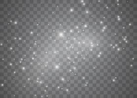 Sparkling magic dust with glowing stars for Christmas abstract vector