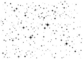 Shimmering falling stars with fireworks burst effect vector