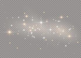 Shimmering stars and light glow effects for Christmas patterns vector