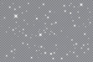 White light burst and sparkling dust effect vector