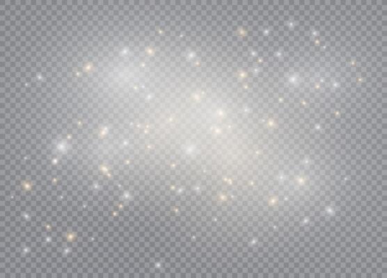 Shimmering stars with light glow for Christmas abstract designs