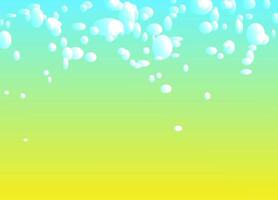 Abstract background with blue and green bubbles. vector