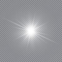 Exploding light with Christmas stars and sparkling dust vector