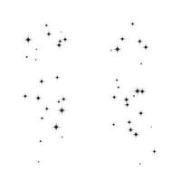 Random stream of stars with a bright fireworks effect vector