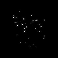 Bright star fireworks with a random stream of stars vector