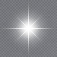 Starburst with shimmering dust and light effects vector