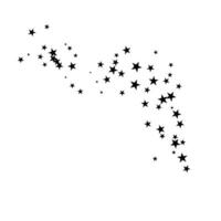 Fireworks starburst with cascading stars on white background vector