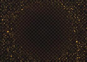 Glowing star effects with magical dust for Christmas patterns vector