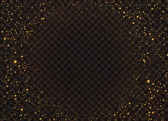Glowing star effects with magical dust for Christmas patterns
