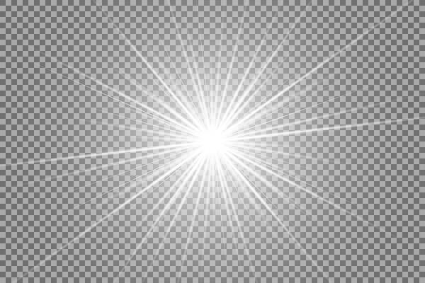 White light burst with sparkling magic dust