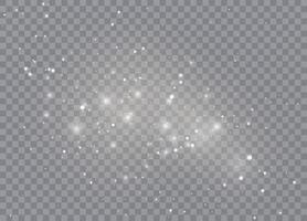 Bright light stars with sparkling dust for Christmas patterns vector