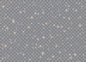 Light glow stars with sparkling particles for Christmas themes vector