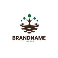 nature logo design template vector