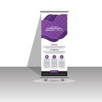 rollup banner design vector