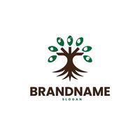 nature logo design template vector