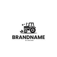 tractor logo design template vector